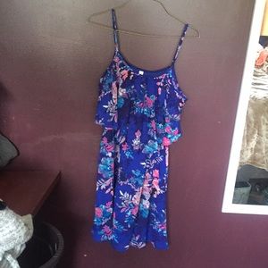 Floral Blue Dress